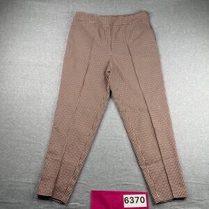 Cato Pants Womens Size 16W Ivory Red Check casual Office